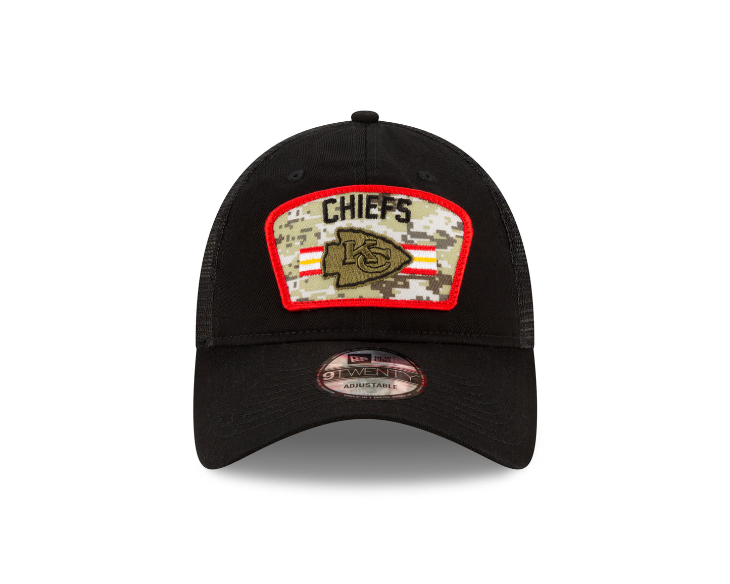 Kansas City Chiefs New Era Salute to Service 9TWENTY Adjustable Hat - Black