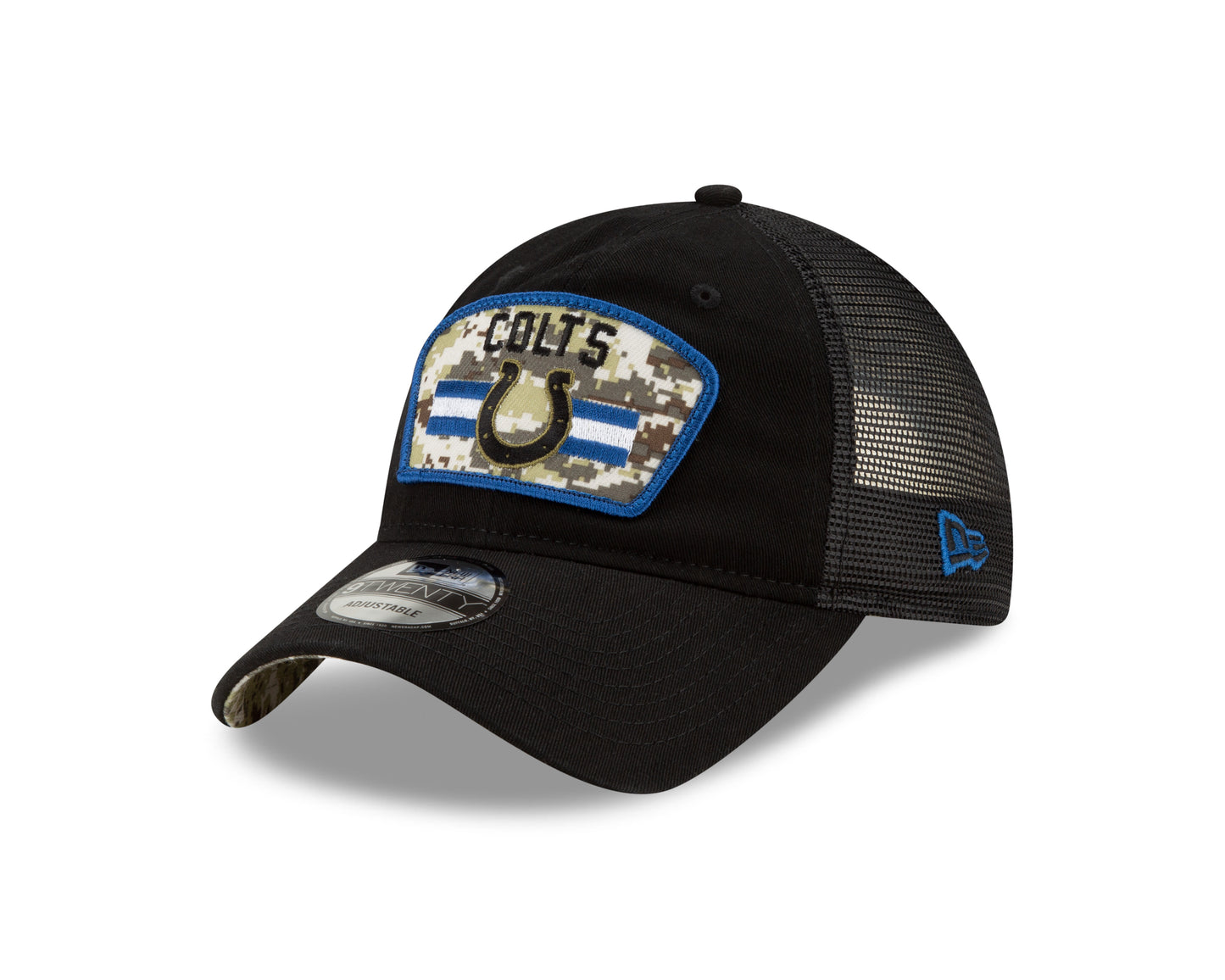 Indianapolis Colts New Era Salute to Service 9TWENTY Adjustable Hat - Black
