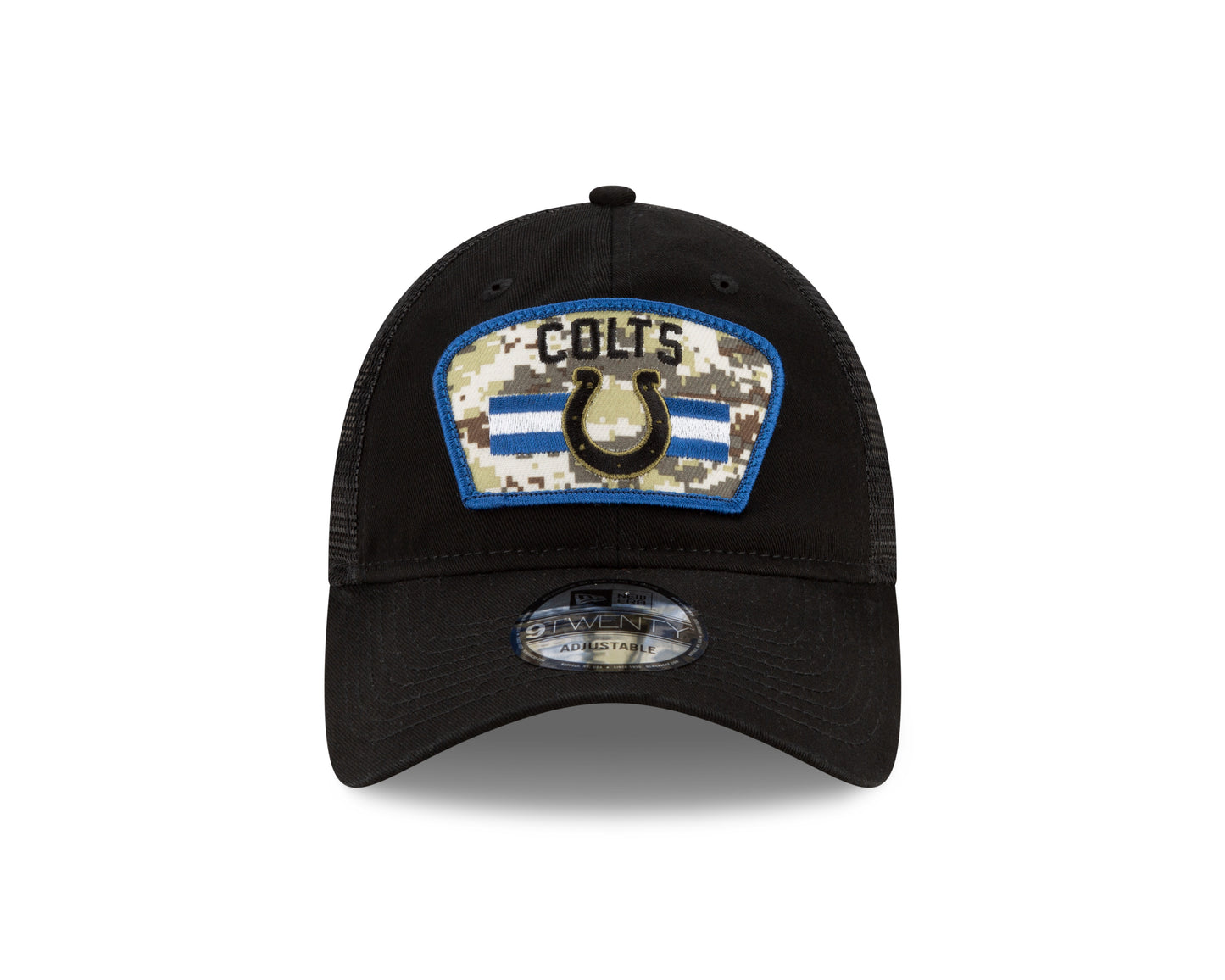 Indianapolis Colts New Era Salute to Service 9TWENTY Adjustable Hat - Black
