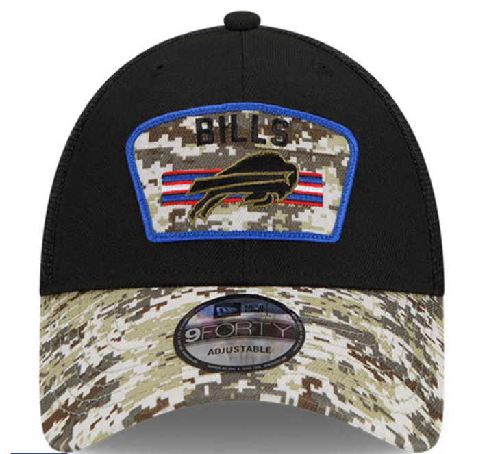 Men's Buffalo Bills New Era Green 2025 Salute to Service 9FORTY A-Frame Men's Buffalo Bills New Era Green 2025 Salute to Service 9FORTY A-Frame