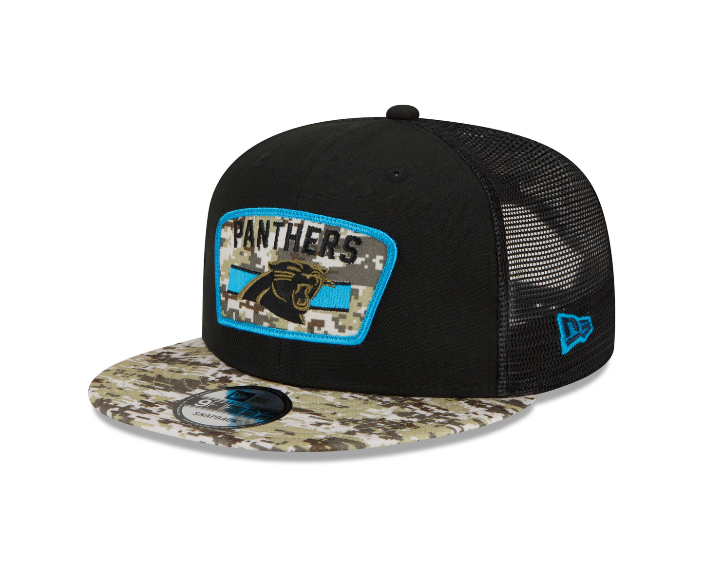 Carolina Panthers New Era Salute To Service 9FIFTY Adjustable Hat - Black