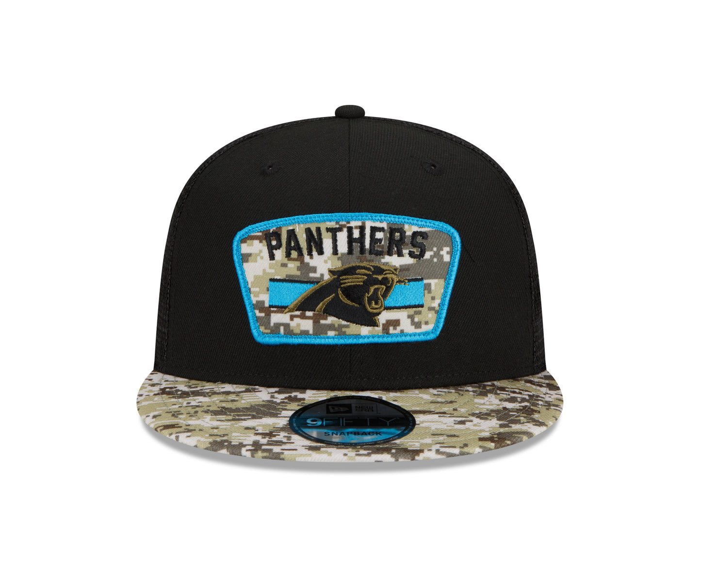 Carolina Panthers New Era Salute To Service 9FIFTY Adjustable Hat - Black