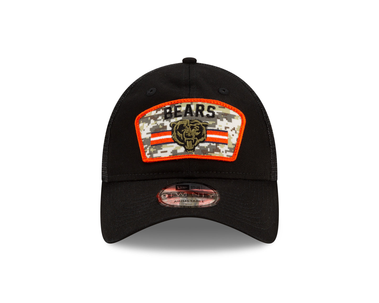 Chicago Bears New Era Salute to Service 9TWENTY Adjustable Hat - Black