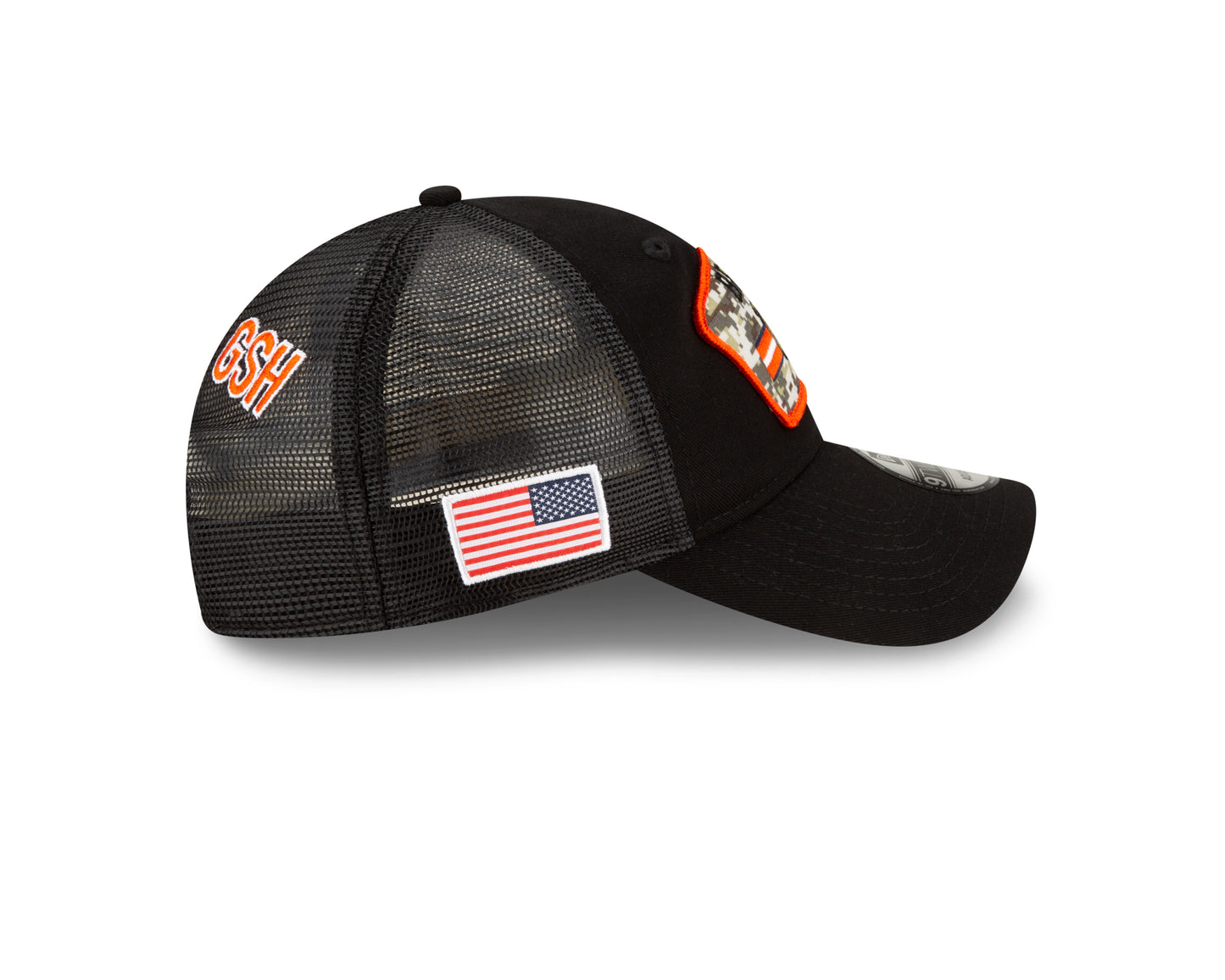 Chicago Bears New Era Salute to Service 9TWENTY Adjustable Hat - Black