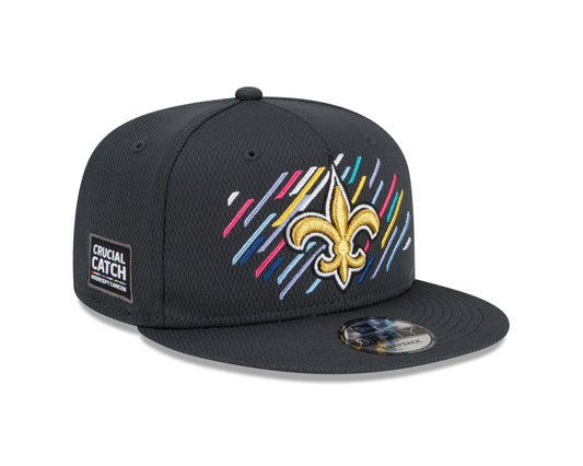 New Orleans Saints New Era Crucial Catch 9FIFTY Adjustable Hat - Gray