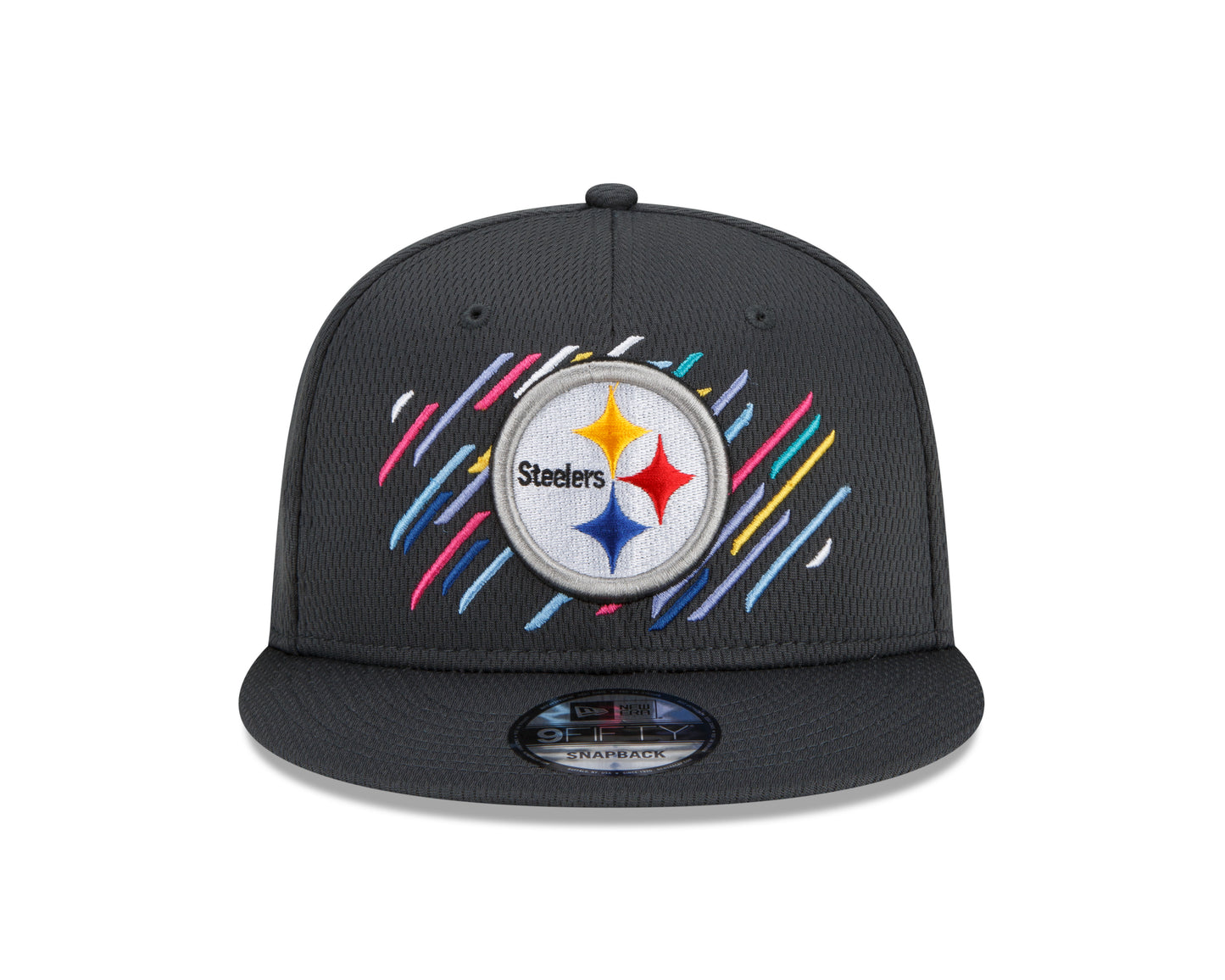 Pittsburgh Steelers New Era Crucial Catch 9FIFTY Adjustable Hat - Gray