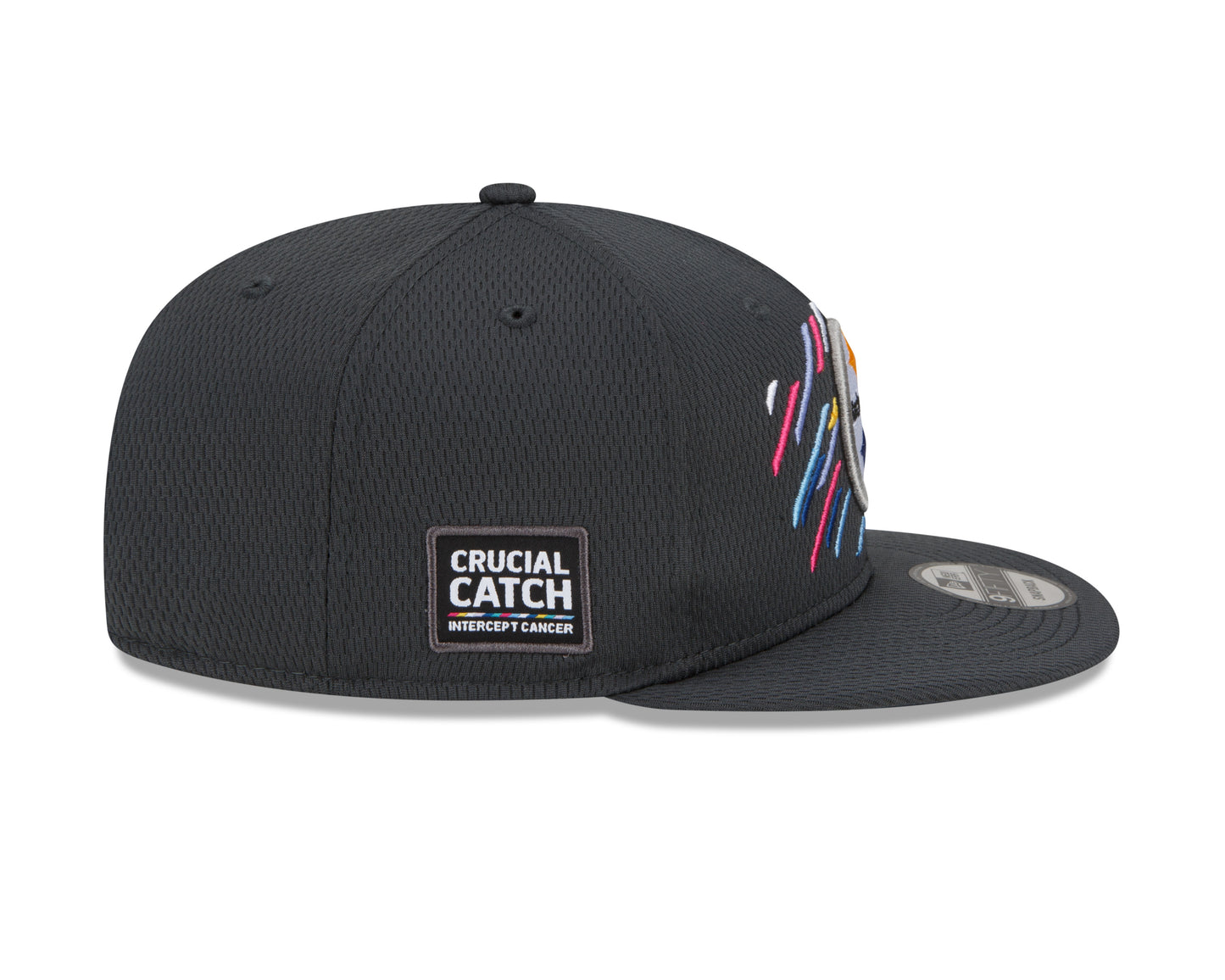 Pittsburgh Steelers New Era Crucial Catch 9FIFTY Adjustable Hat - Gray