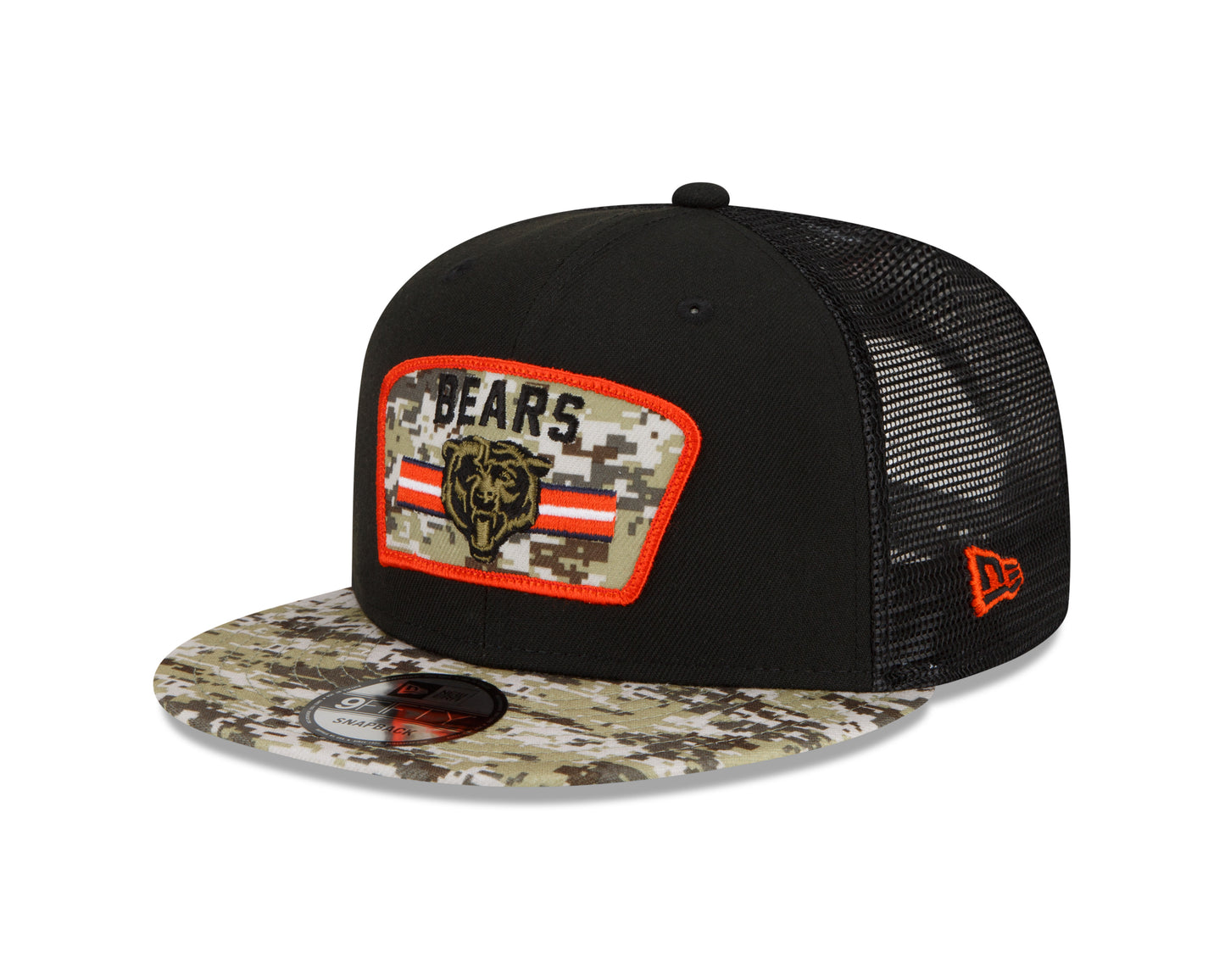 Chicago Bears New Era Salute To Service 9FIFTY Adjustable Hat - Black