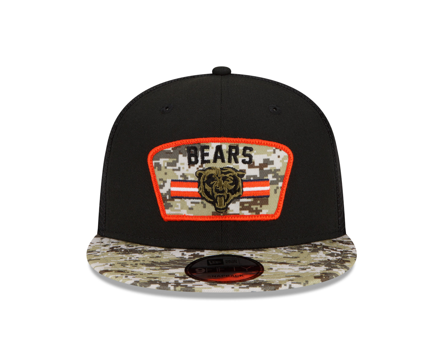 Chicago Bears New Era Salute To Service 9FIFTY Adjustable Hat - Black