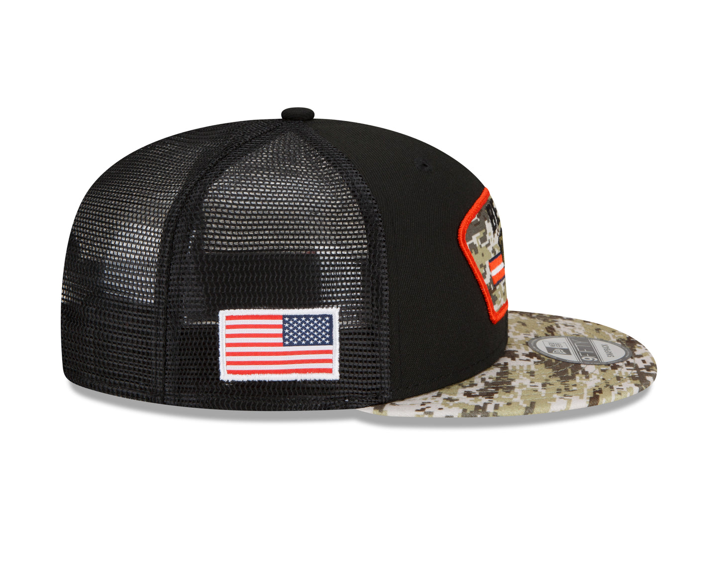 Chicago Bears New Era Salute To Service 9FIFTY Adjustable Hat - Black