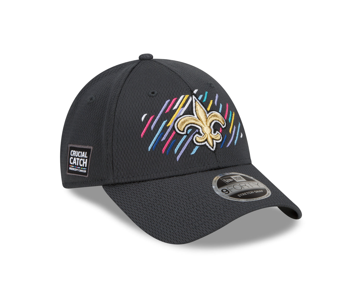 New Orleans Saints Crucial Catch 9FORTY Adjustable Hat - Gray