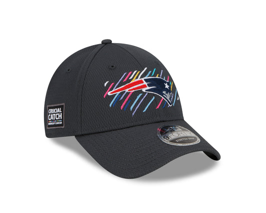 New England Patriots Crucial Catch 9FORTY Adjustable Hat - Gray