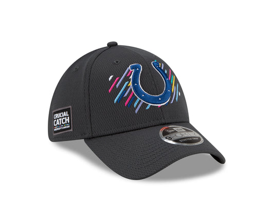 Indianapolis Colts New Era Crucial Catch 9FORTY Adjustable Hat - Gray
