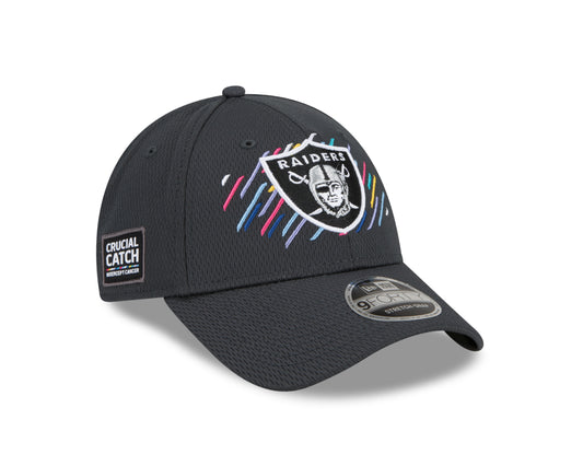 Las Vegas Raiders New Era Crucial Catch 9FORTY Adjustable Hat - Gray