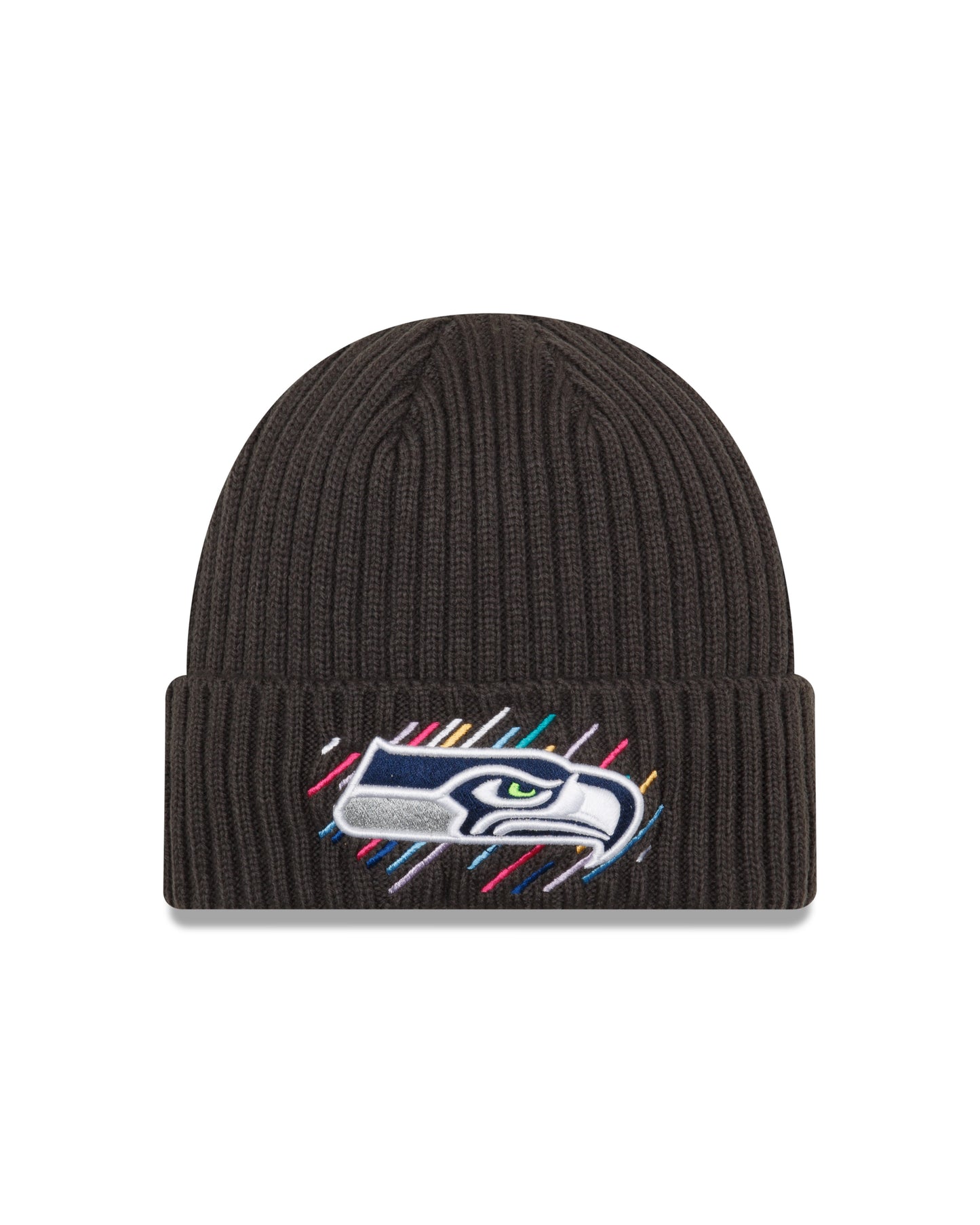Seattle Seahawks New Era Crucial Catch Cuffed Knit Hat - Gray