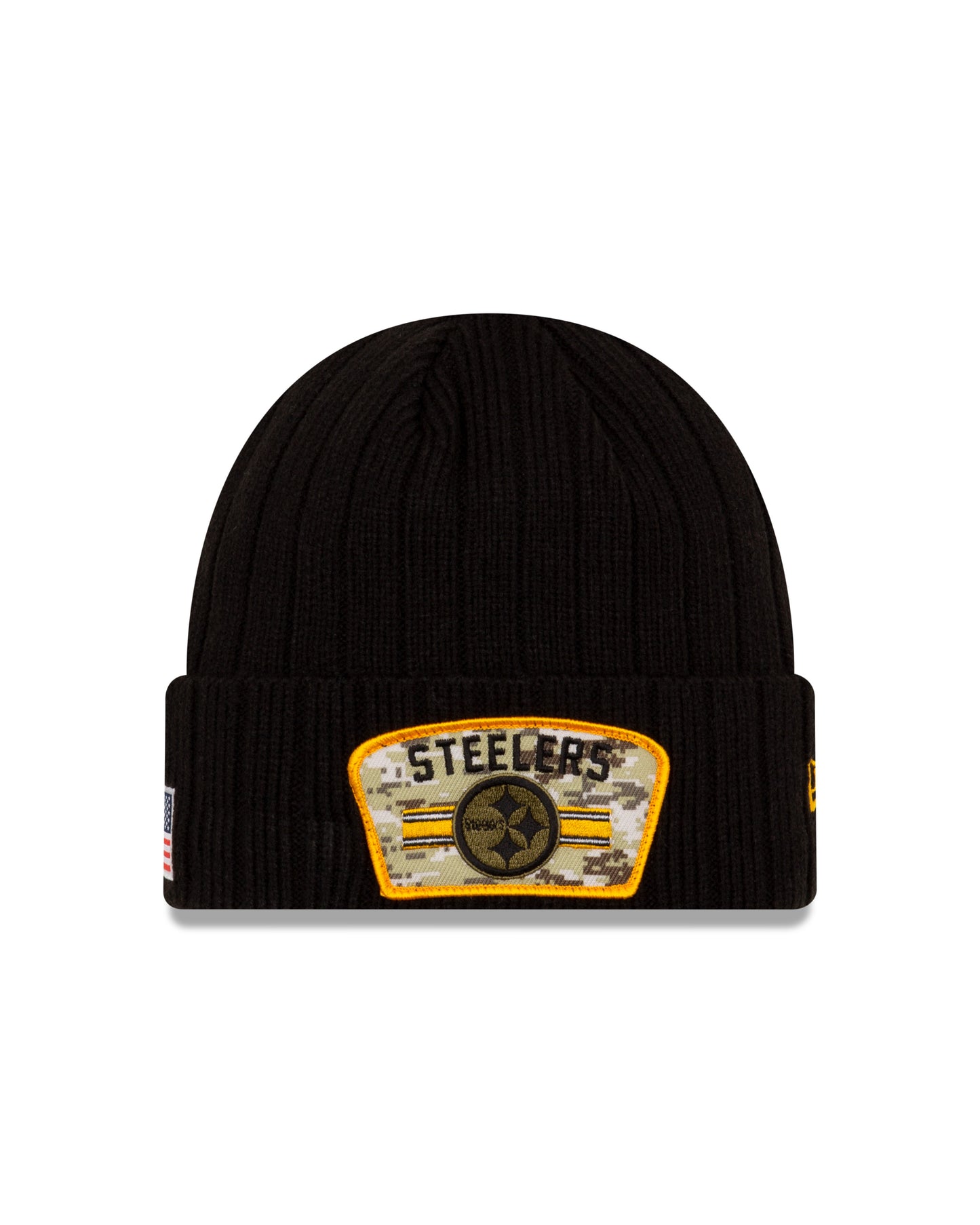 Pittsburgh Steelers 2021 Sideline Salute to Service Knit Hat - Black