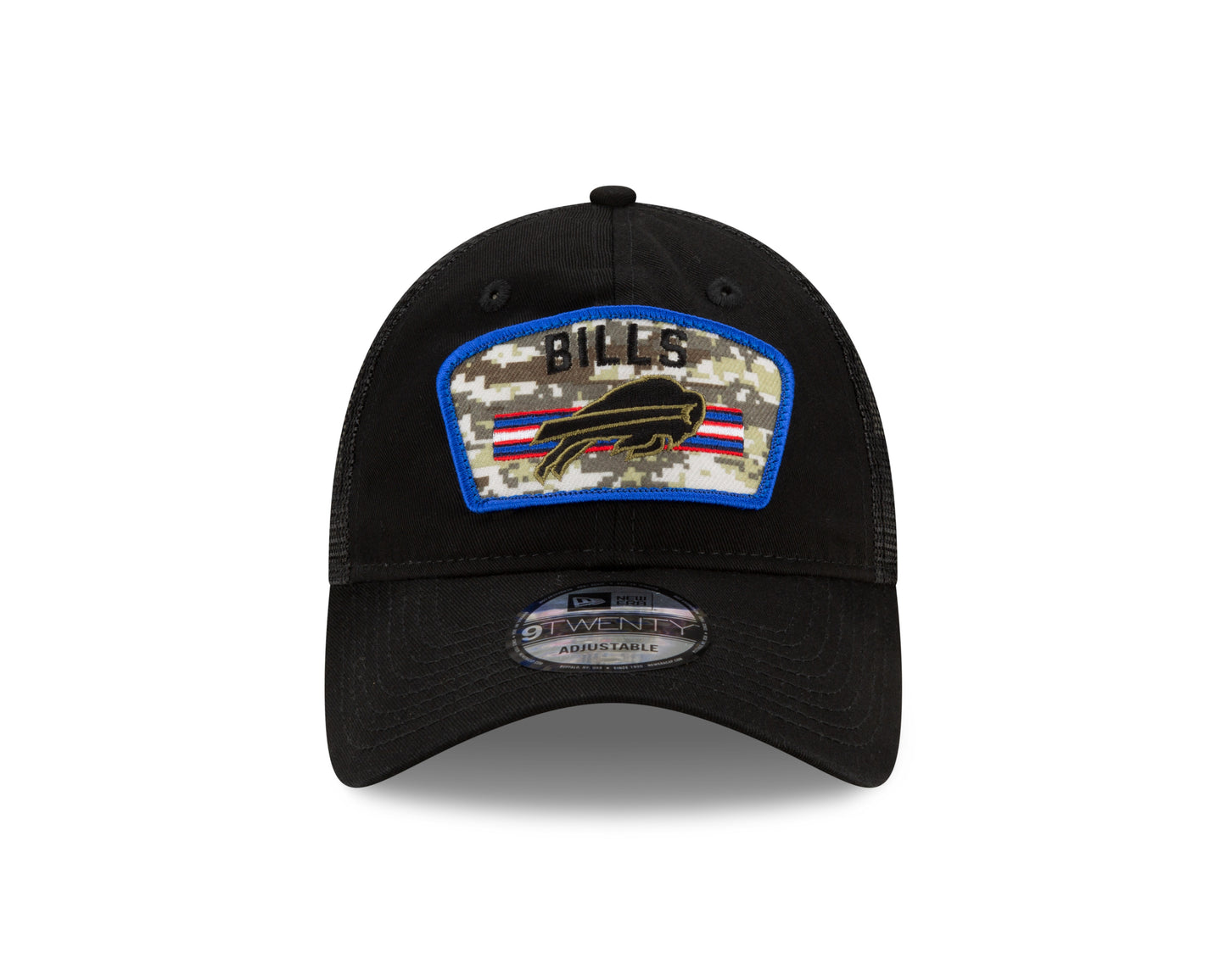 Buffalo Bills New Era Salute to Service 9TWENTY Adjustable Hat - Black
