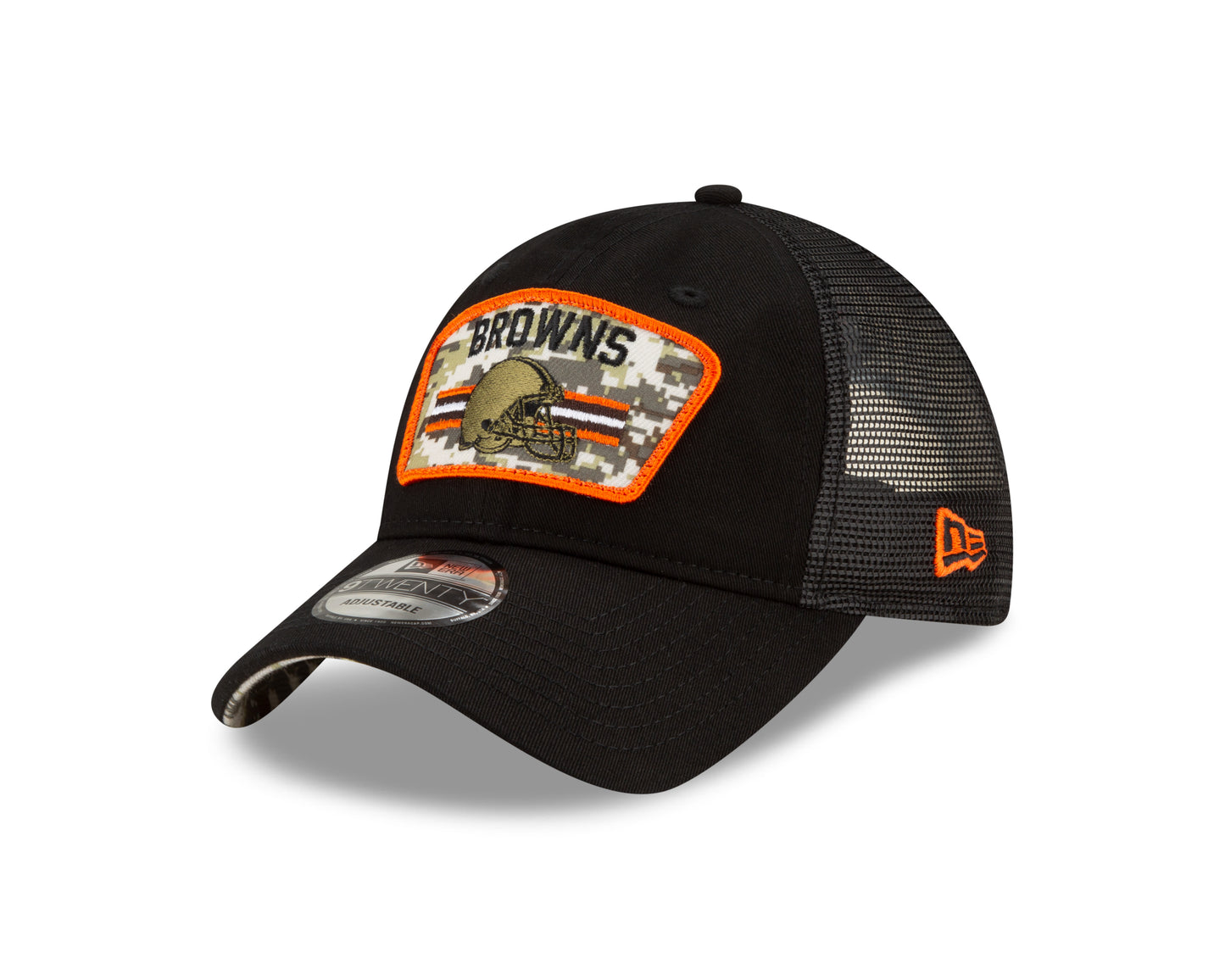 Cleveland Browns New Era Salute to Service 9TWENTY Adjustable Hat - Black
