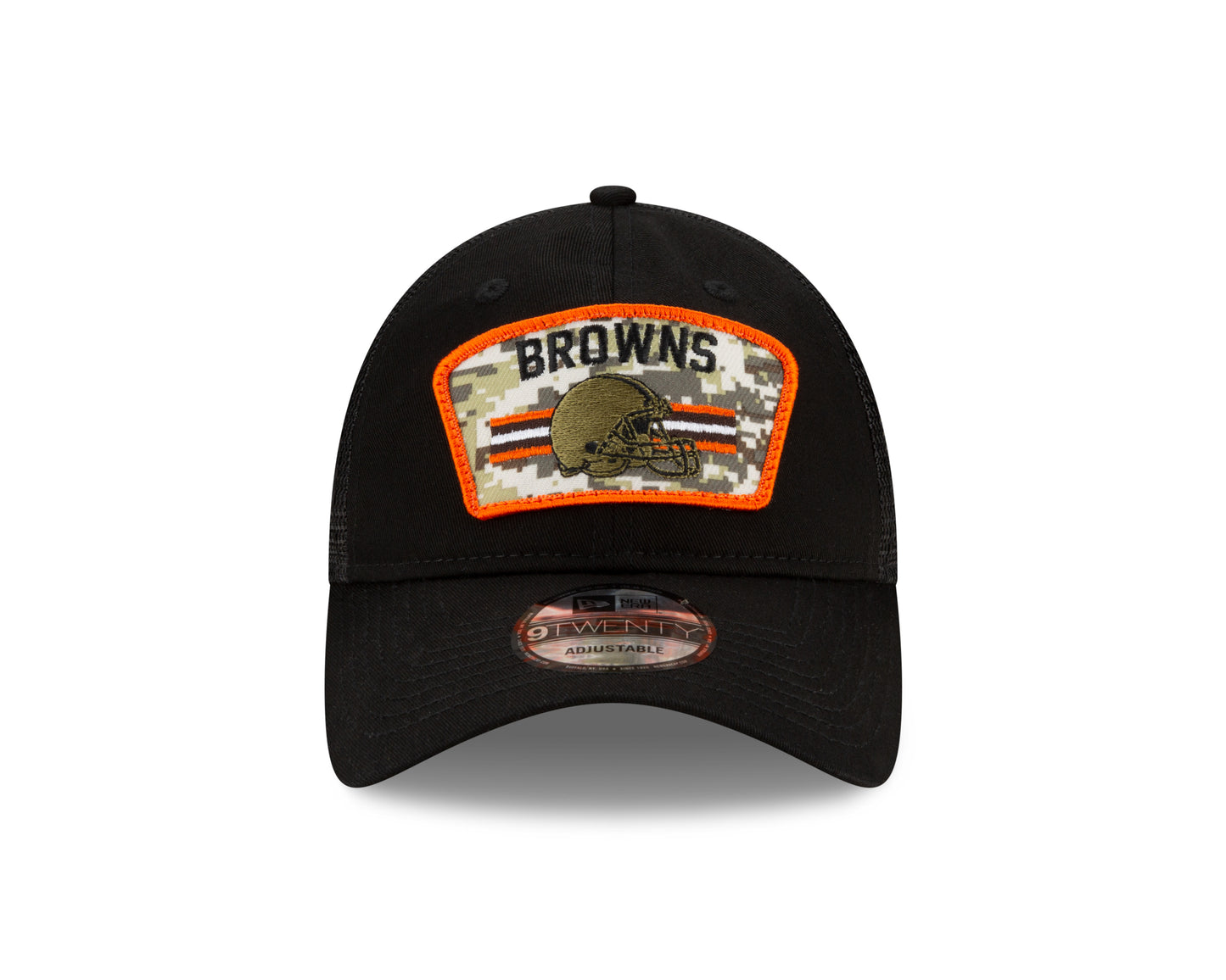Cleveland Browns New Era Salute to Service 9TWENTY Adjustable Hat - Black