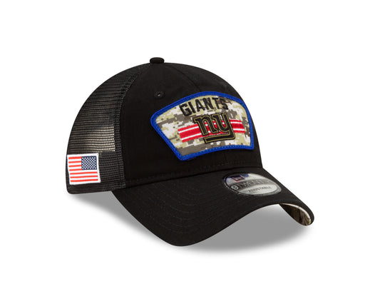 New York Giants New Era Salute to Service 9TWENTY Adjustable Hat - Black