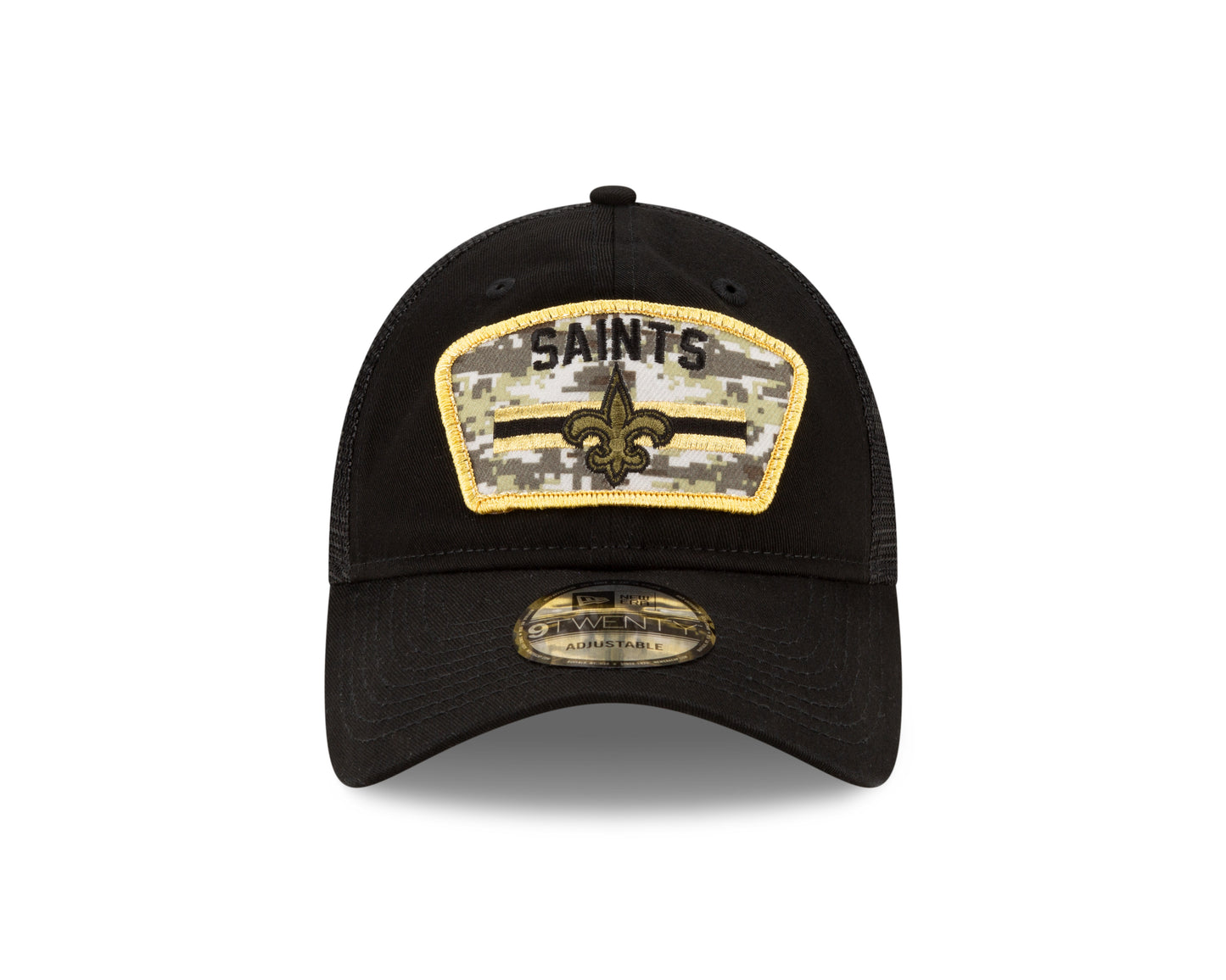 New Orleans Saints New Era Salute to Service 9TWENTY Adjustable Hat - Black