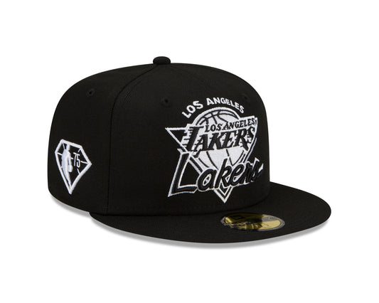 Los Angeles Lakers New Era NBA Tip Off 59fifty Hat - Black