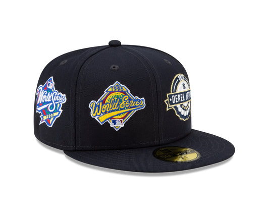 New York Yankees New Era Multi Patch Jeter 59Fifty Fitted Hat - Blue