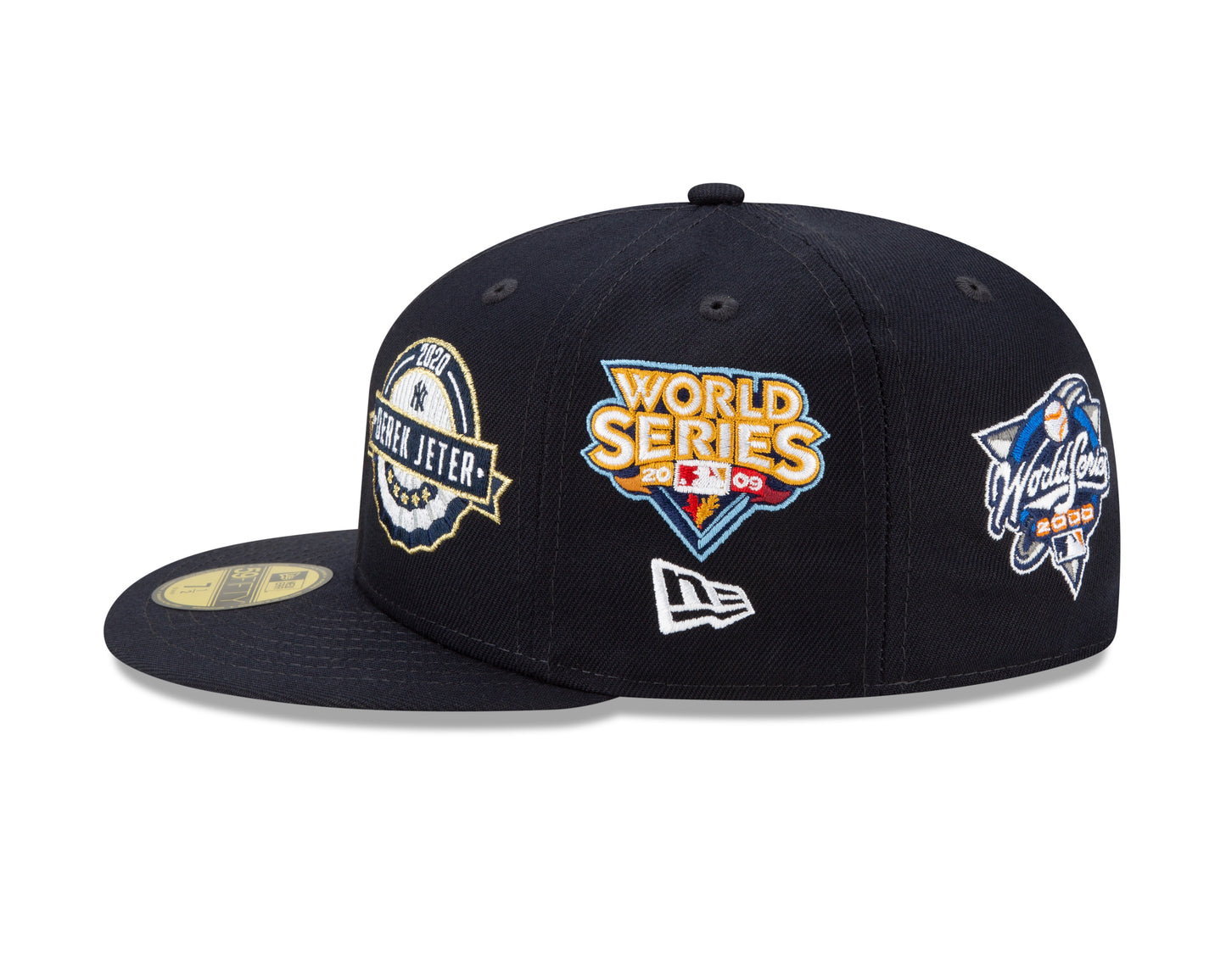 New York Yankees New Era Multi Patch Jeter 59Fifty Fitted Hat - Blue