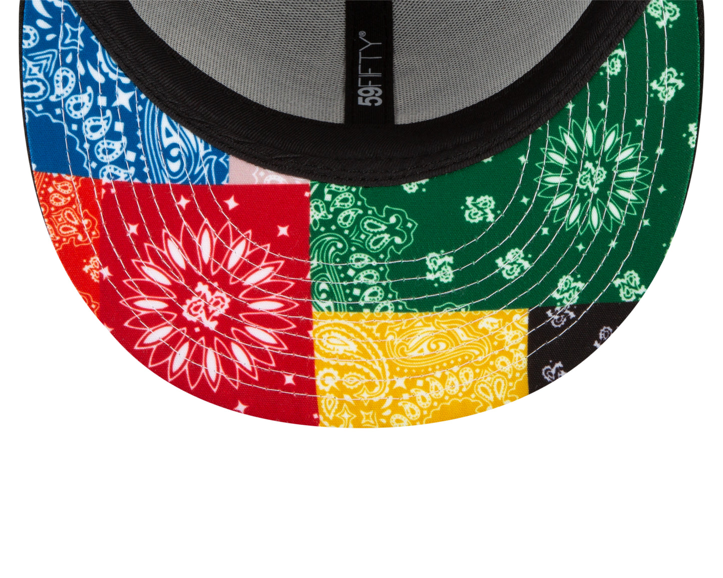 Chicago White Sox New Era Paisley Patchwork Undervisor 59FIFTY Fitted Hat - Black