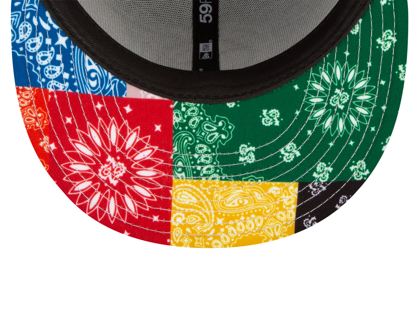 Brooklyn Nets New Era Paisley Patchwork Undervisor 59FIFTY Fitted Hat - Black