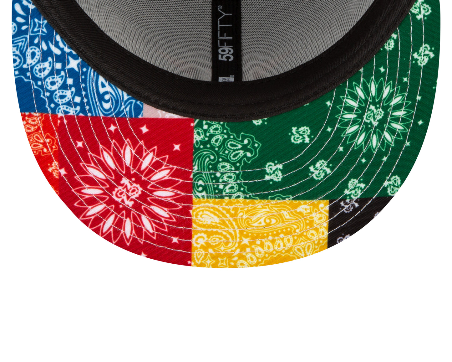 Houston Astros New Era Paisley Patchwork Undervisor 59FIFTY Fitted Hat - Navy