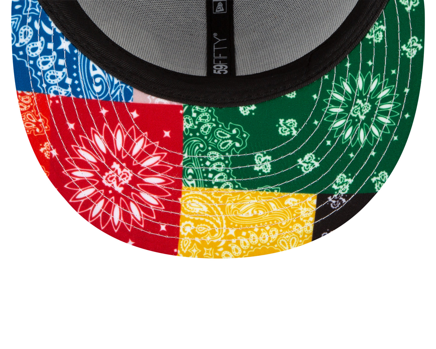 Los Angeles Dodgers New Era Paisley Patchwork Undervisor 59FIFTY Fitted Hat