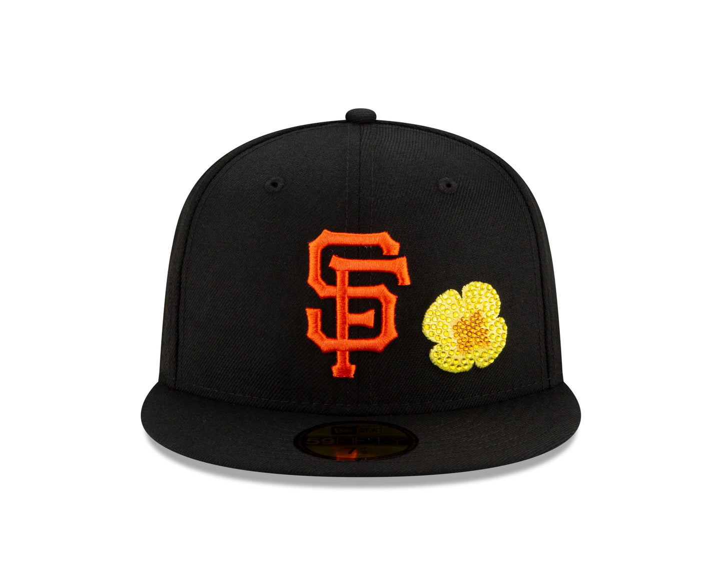 San Francisco Giants New Era Crystal Icons Rhinestone 59FIFTY Fitted Hat - Blue
