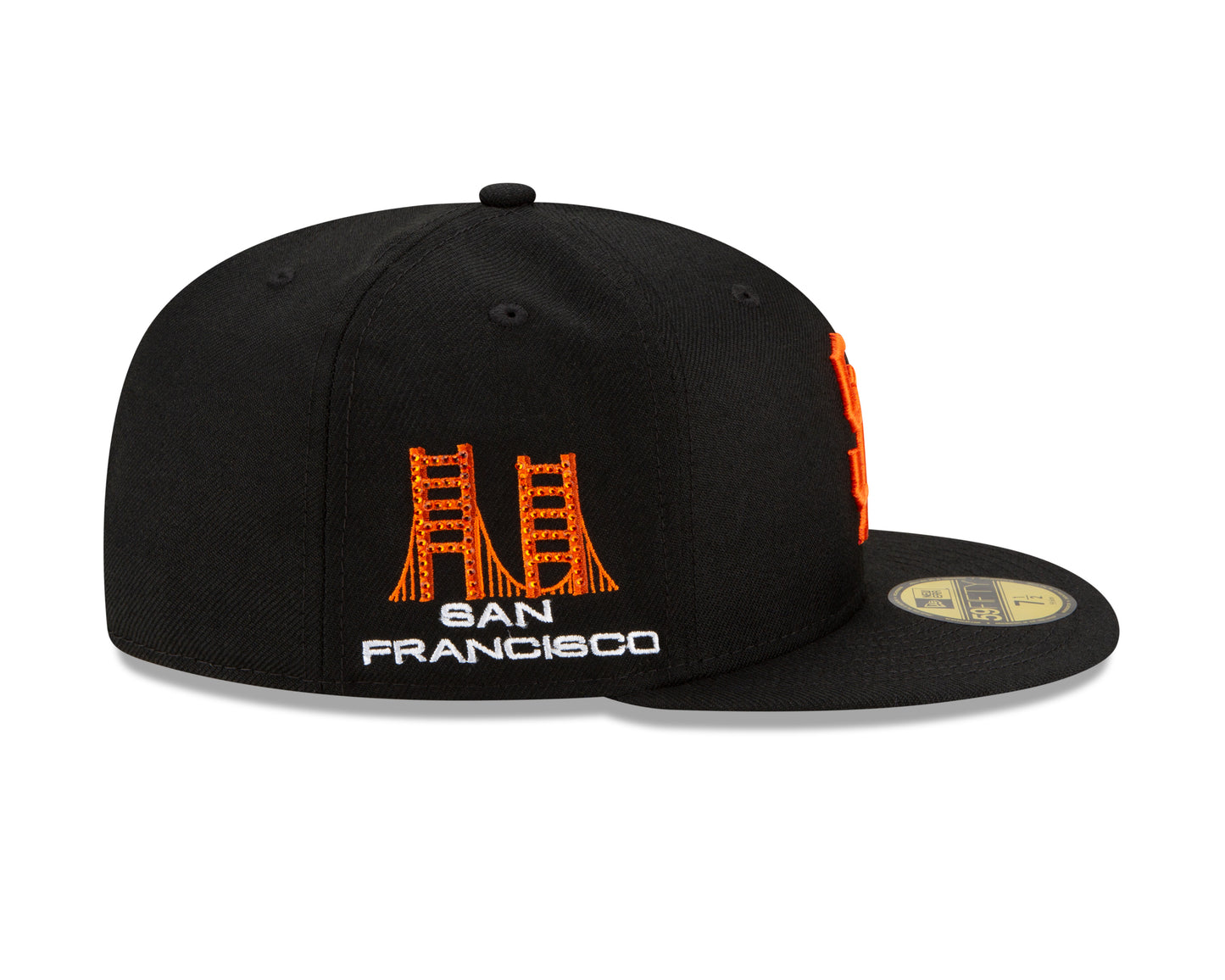 San Francisco Giants New Era Crystal Icons Rhinestone 59FIFTY Fitted Hat - Blue