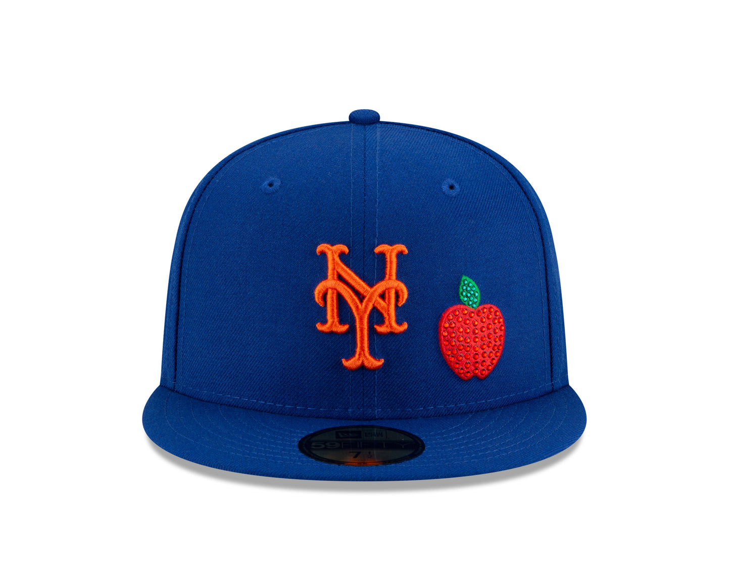 New York Mets New Era Crystal Icons Rhinestone 59FIFTY Fitted Hat - Blue