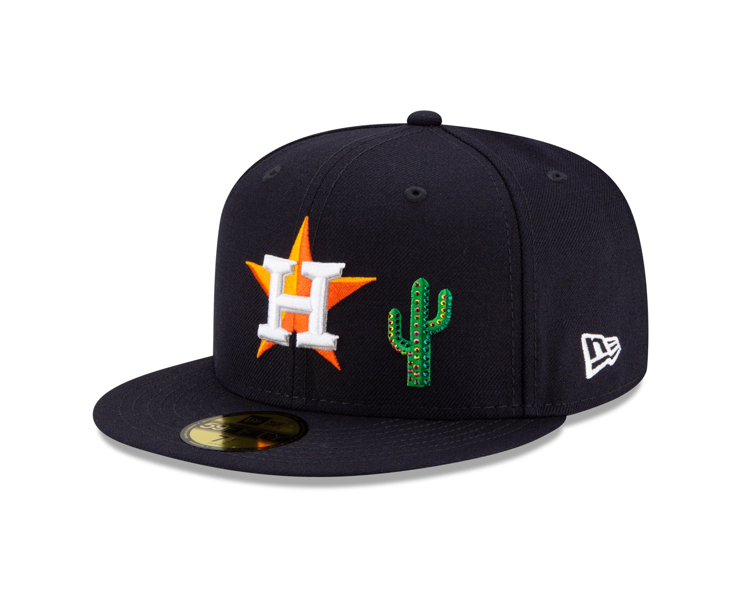 Houston Astros New Era Crystal Icons Rhinestone 59FIFTY Fitted Hat - Navy