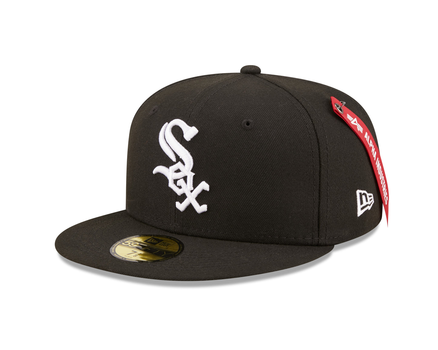 Chicago White Sox New Era Alpha Industries 59FIFTY Fitted Hat- Black