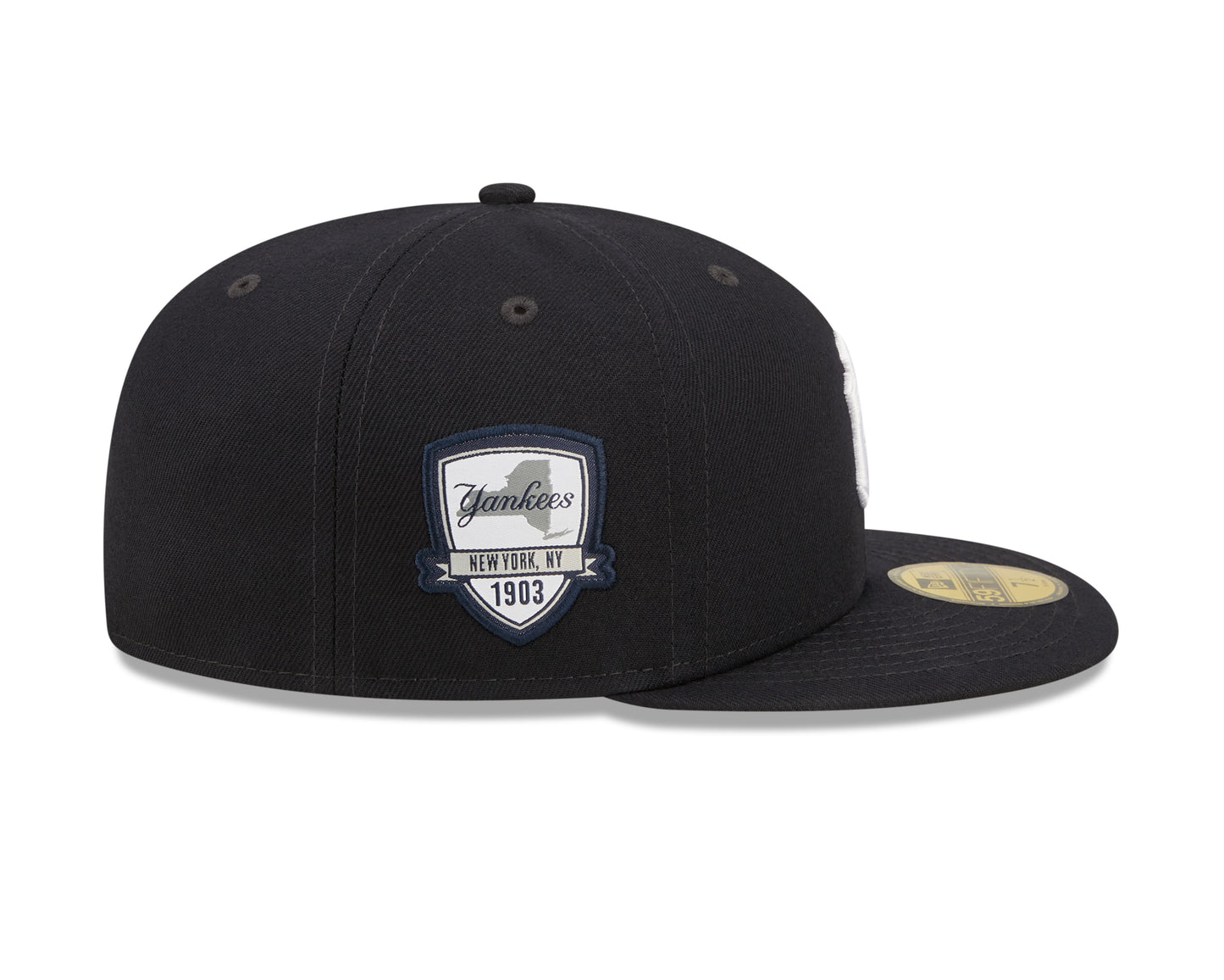 New York Yankees New Era MLB City Side Patch 59fifty Fitted Hat - Navy