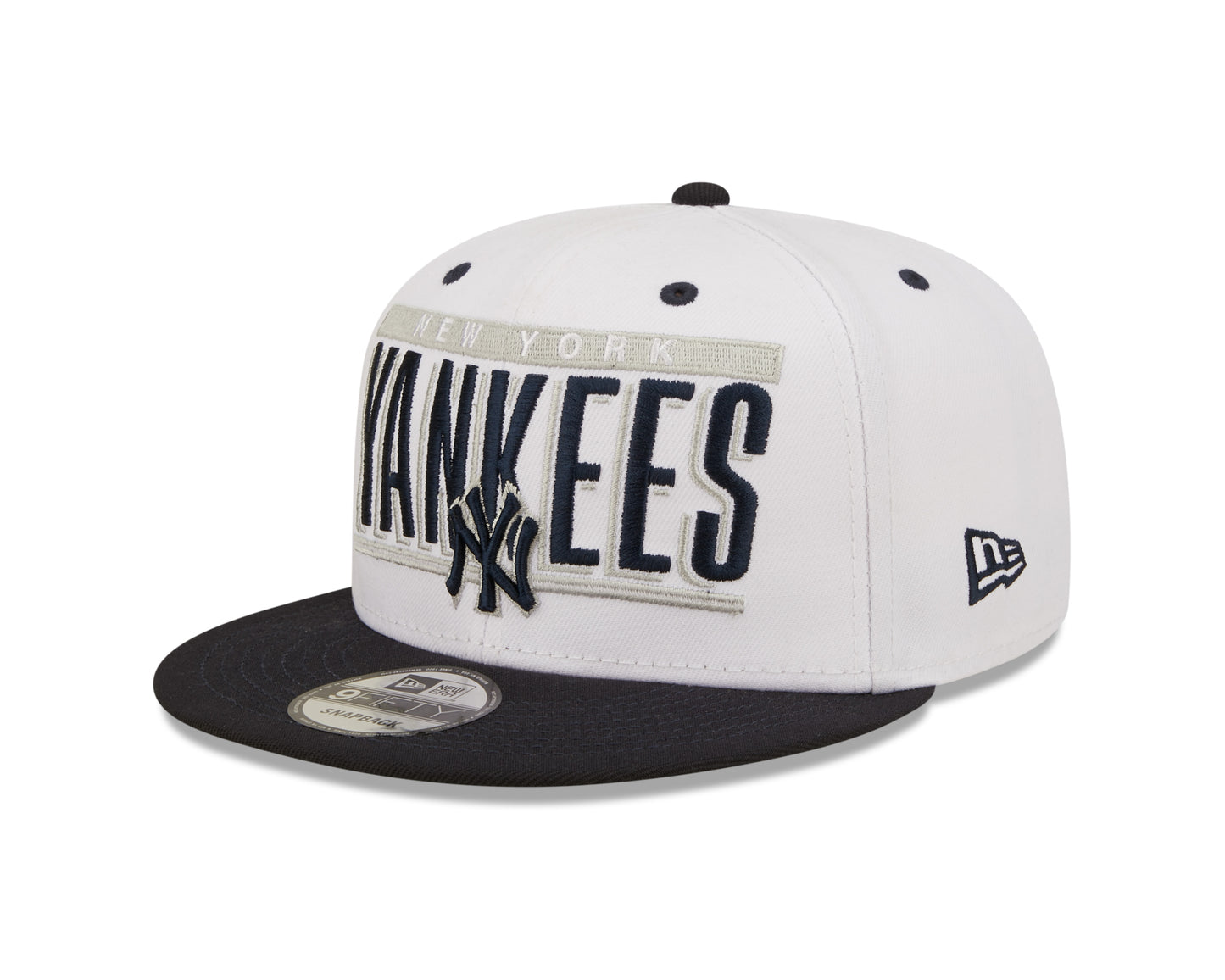 New York Yankees New Era Retro Title 9FIFTY Snapback Hat - White/Navy