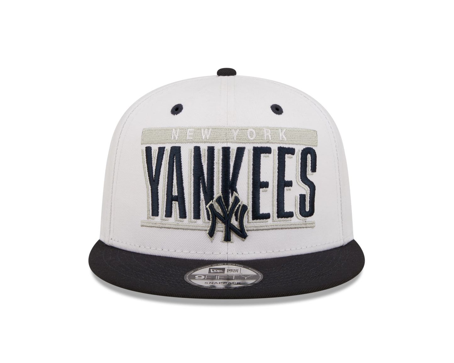 New York Yankees New Era Retro Title 9FIFTY Snapback Hat - White/Navy
