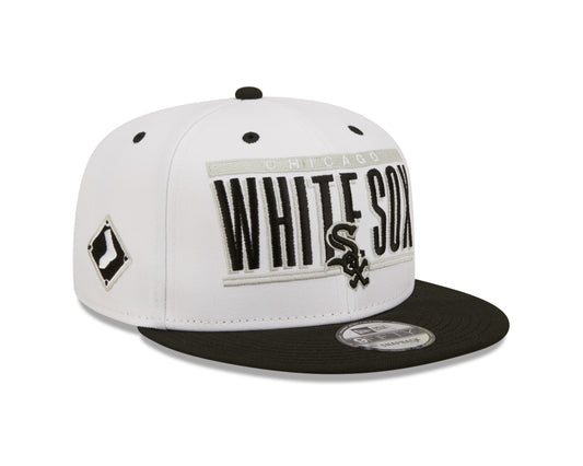Chicago White Sox New Era Retro Title 9FIFTY Snapback Hat - White/Black