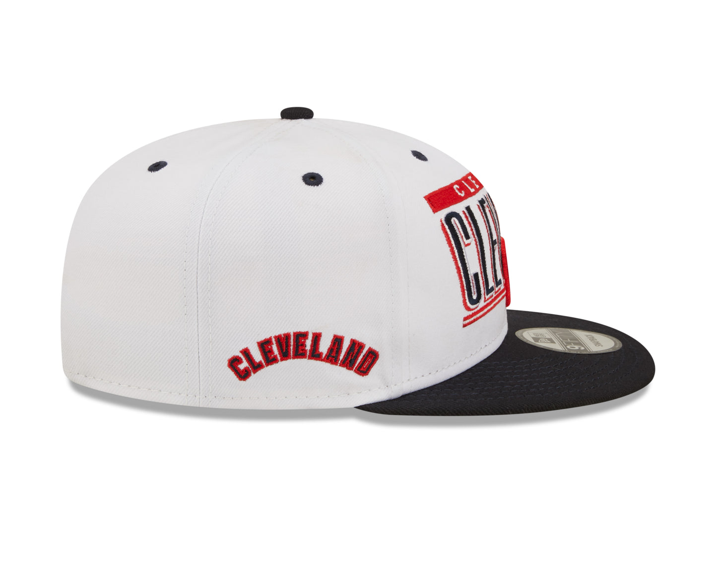 Cleveland Guardians New Era Retro Title White / Blue 9FIFTY Snap Back Hat