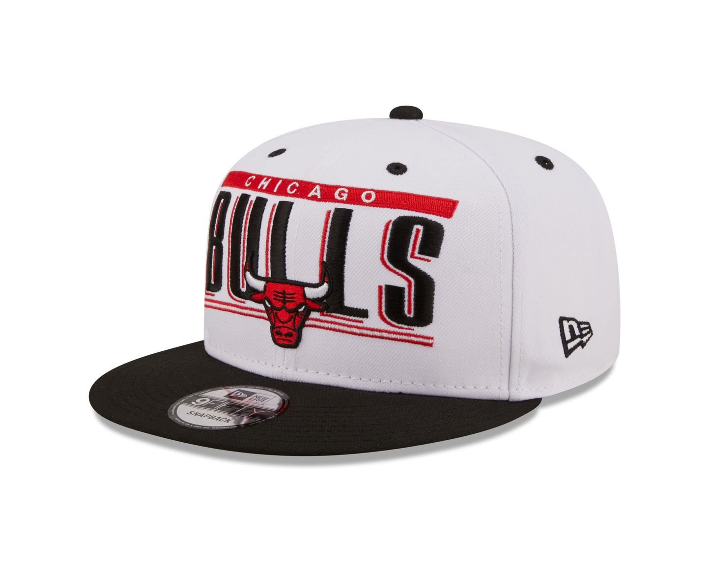 Chicago Bulls New Era Retro Title White / Black 9FIFTY Snap Back Hat