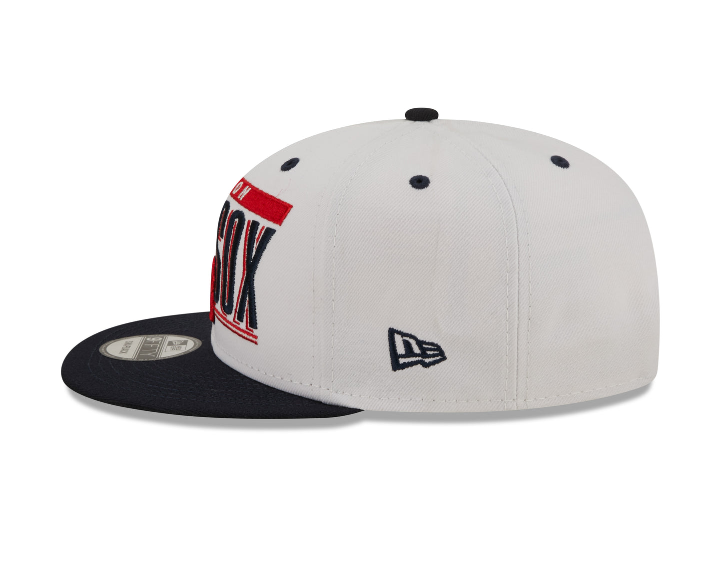 Boston Red Sox New Era Retro Title 9FIFTY Snapback Hat - White/Navy