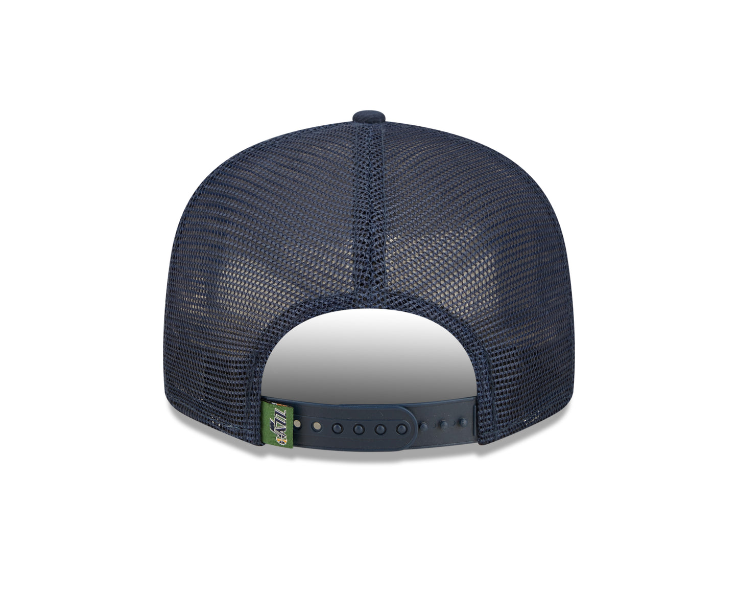 Utah Jazz New Era Blue Tonal Band Trucker Mesh 9FIFTY Snapback Hat