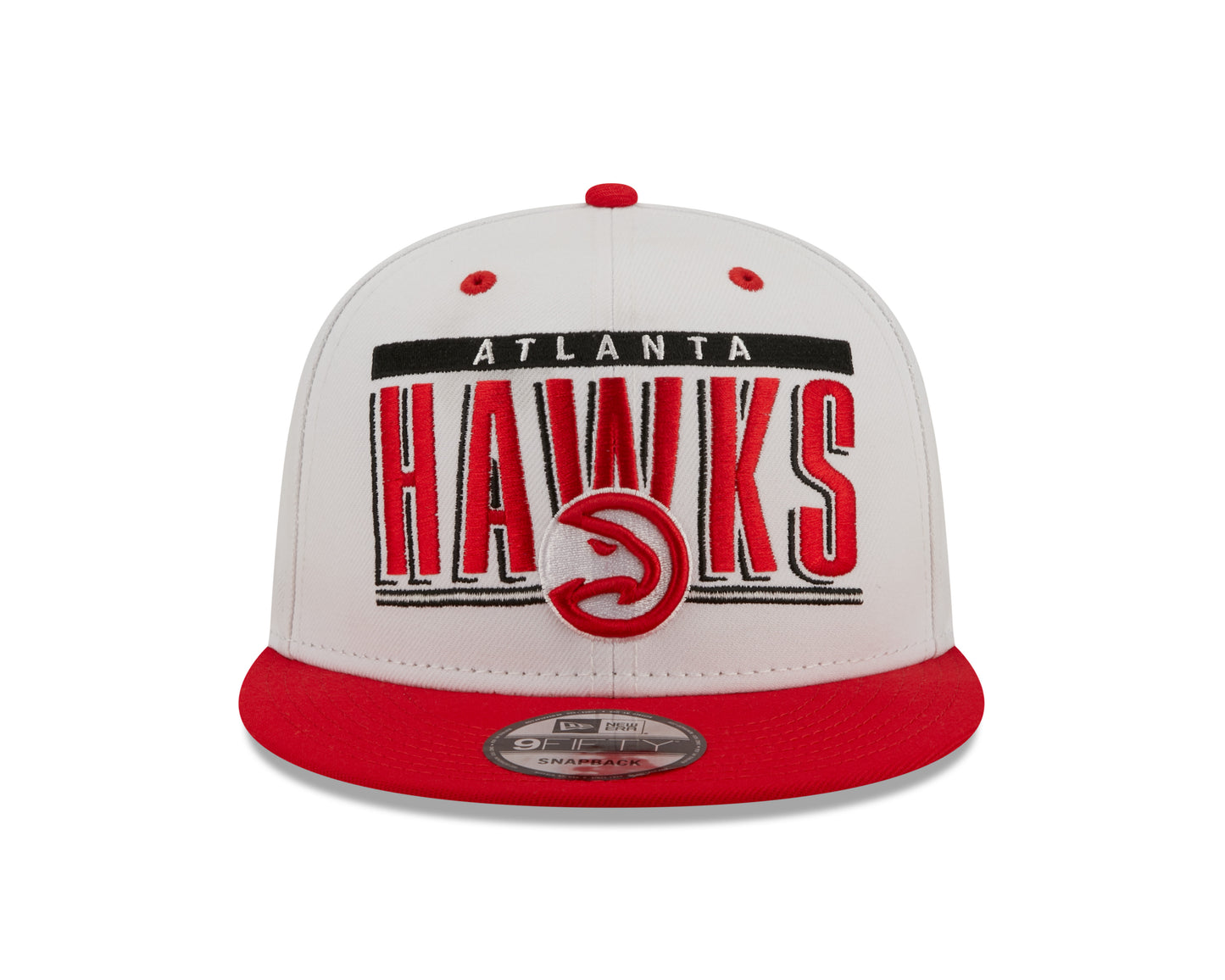 Atlanta Hawks New Era Retro Title White / Red 9FIFTY Snap Back Hat