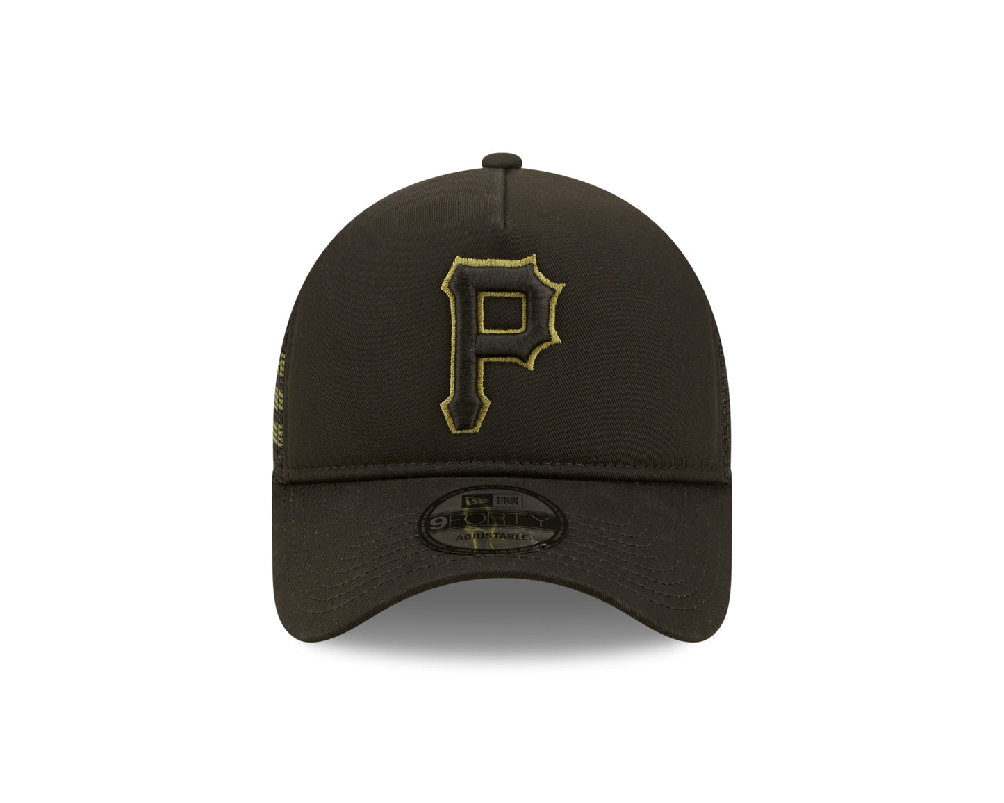 Pittsburgh Pirates New Era x Alpha Industries A-Frame 9FORTY Trucker Snapback