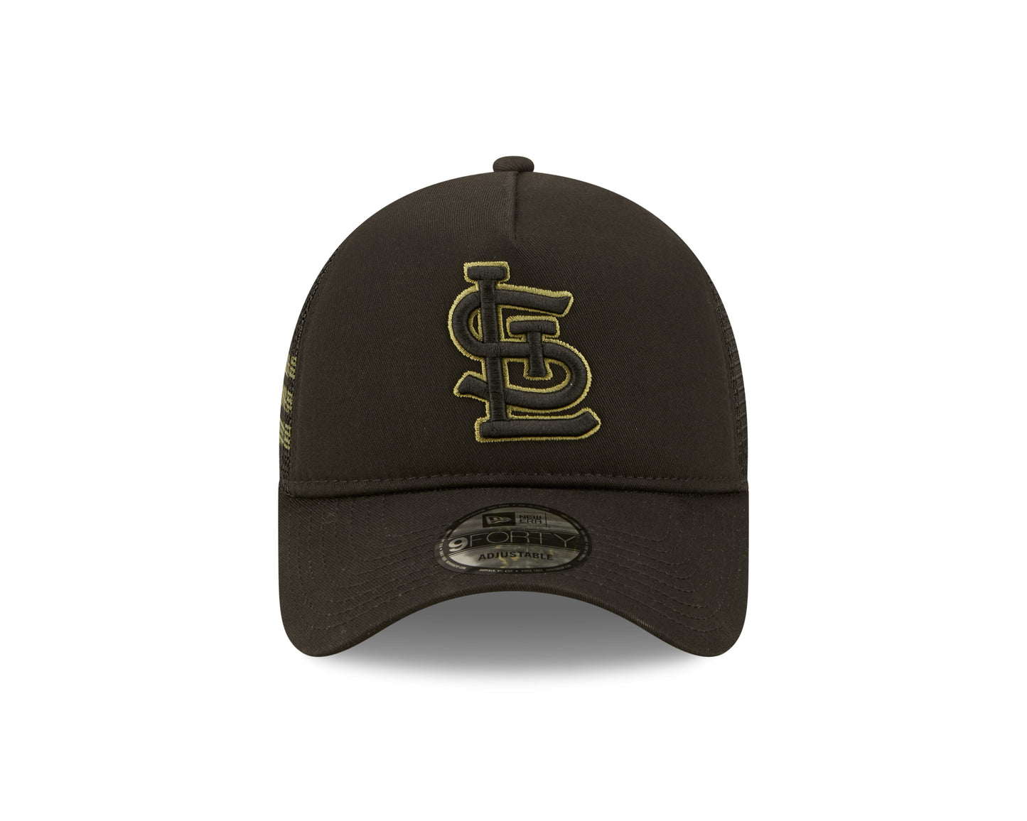 St. Louis Cardinals New Era x Alpha Industries A-Frame 9FORTY Trucker Snapback