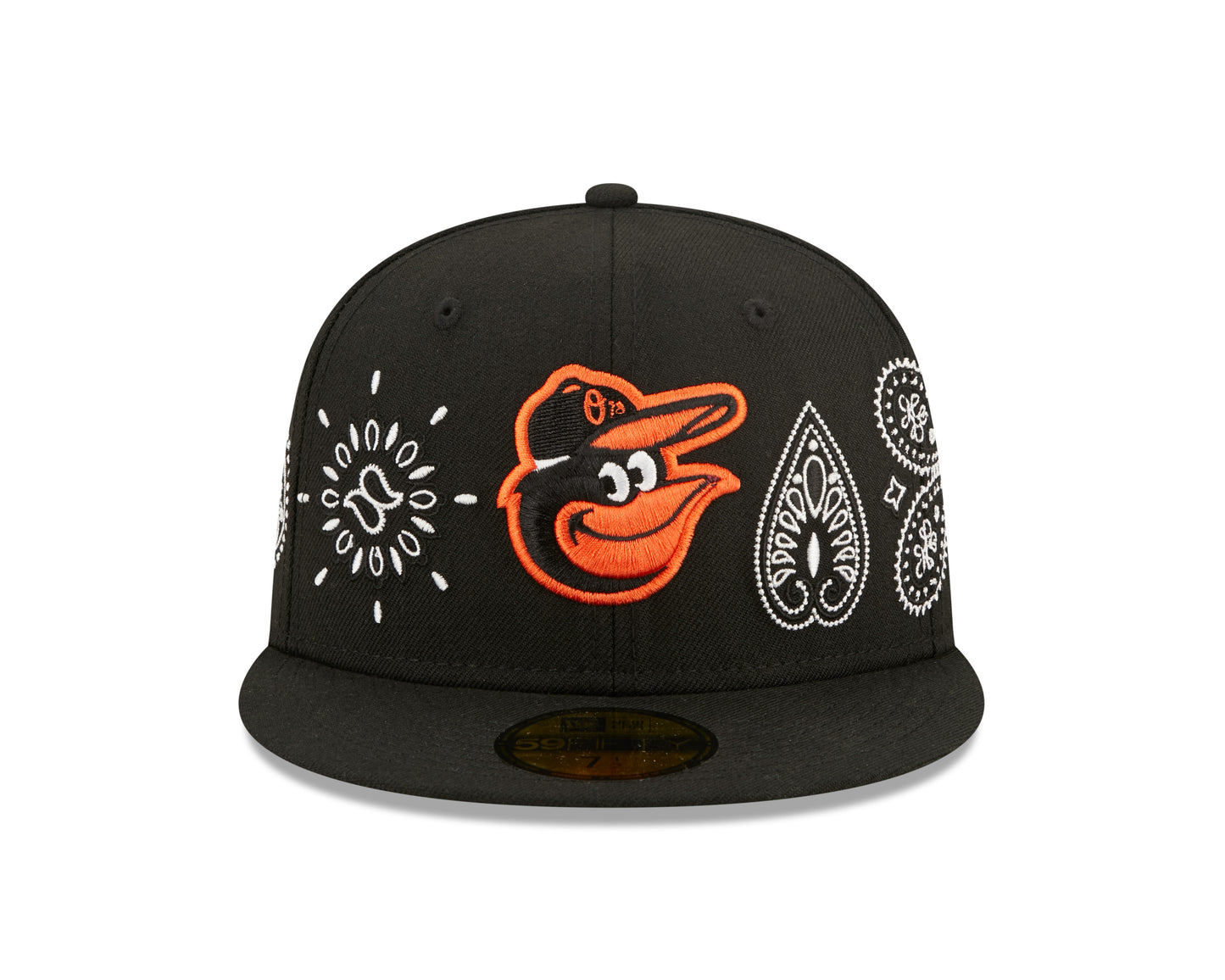 Baltimore Orioles All Over Print Paisley 59Fifty Fitted Hat