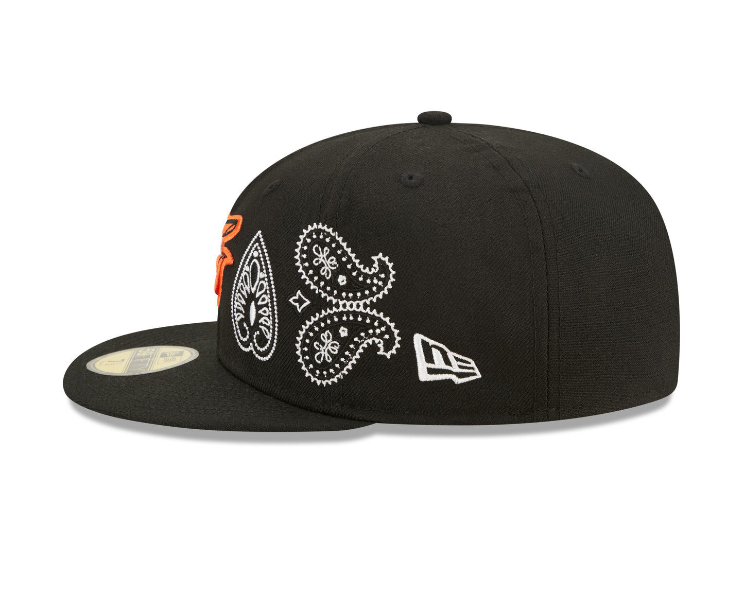 Baltimore Orioles All Over Print Paisley 59Fifty Fitted Hat